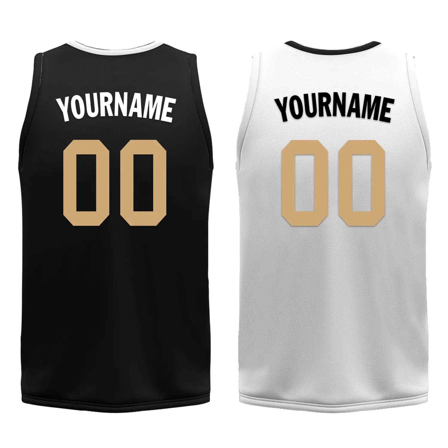 Custom Black White Classic Style Reversible Basketball Uniform Personalized BBJR-D017044