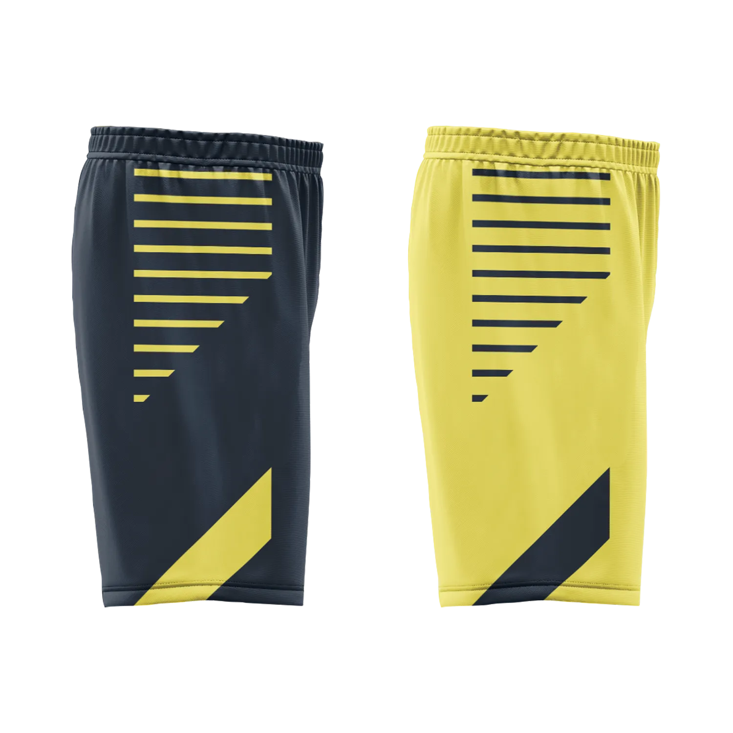 Custom Blue Yellow Classic Style Reversible Basketball Uniform Personalized COOLMAX BBJR-D017059
