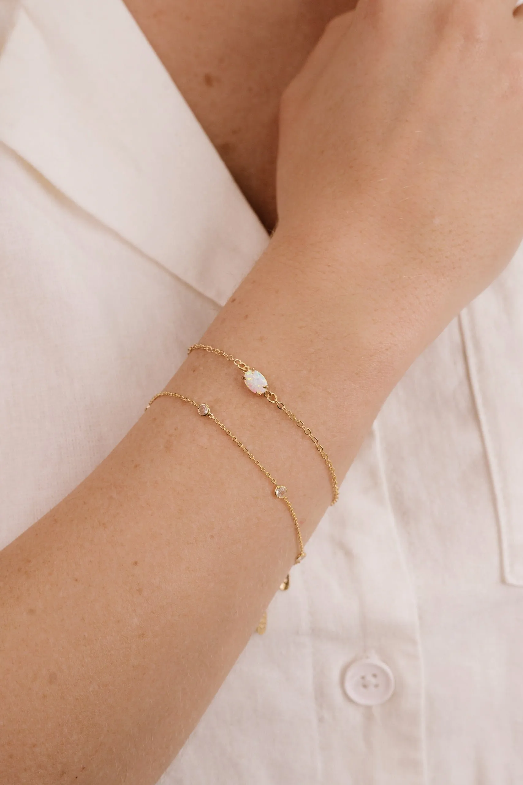 Dainty Bracelet Set with Extender