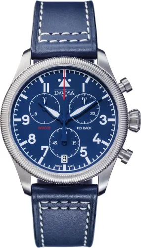 Davosa Aviator Quartz Chronograph Blue
