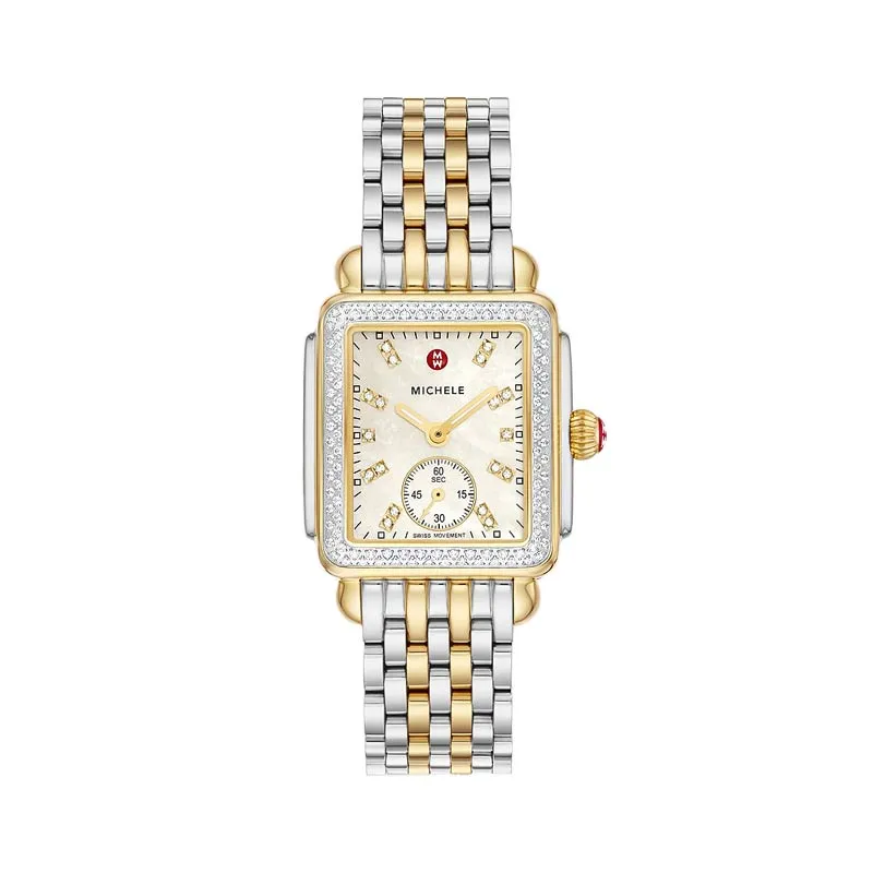 Deco Mid Two-Tone Diamond Stainless Steel Watch, 29mm