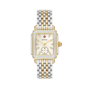 Deco Mid Two-Tone Diamond Stainless Steel Watch, 29mm