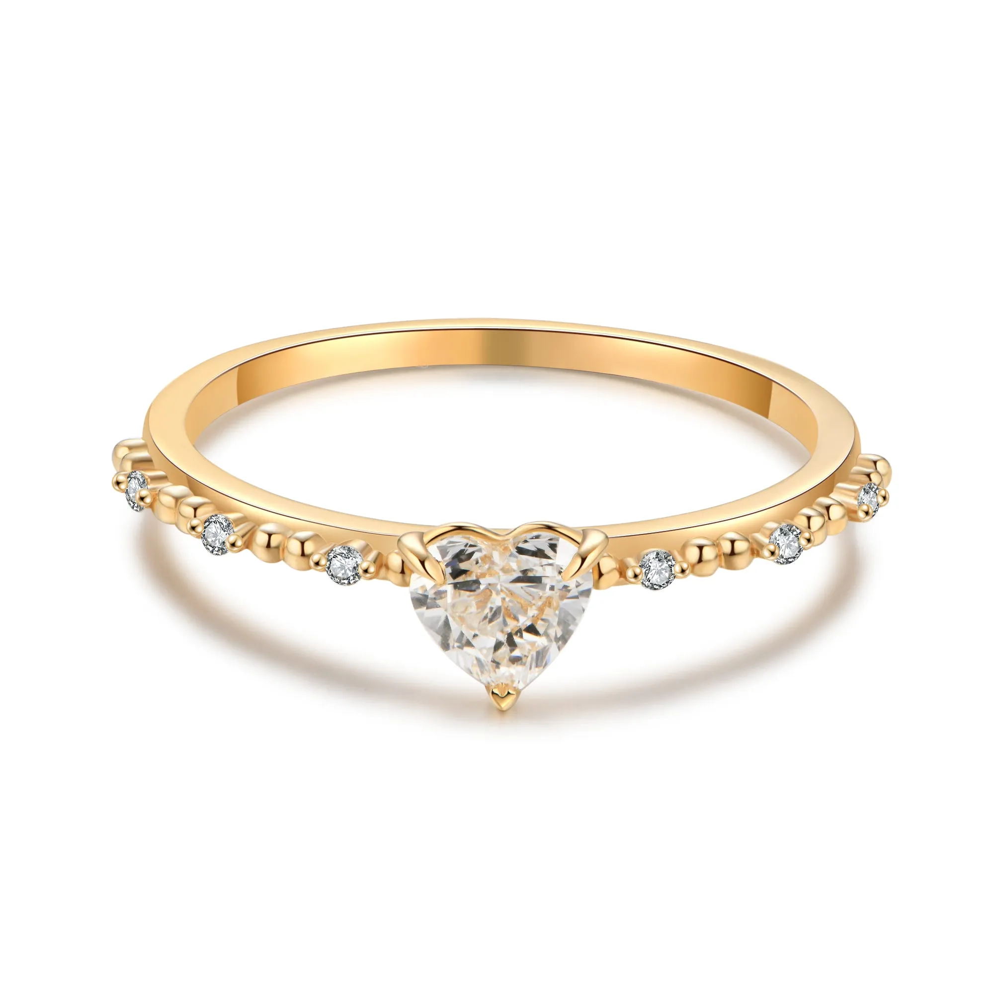 Designer Heart Diamond Ring