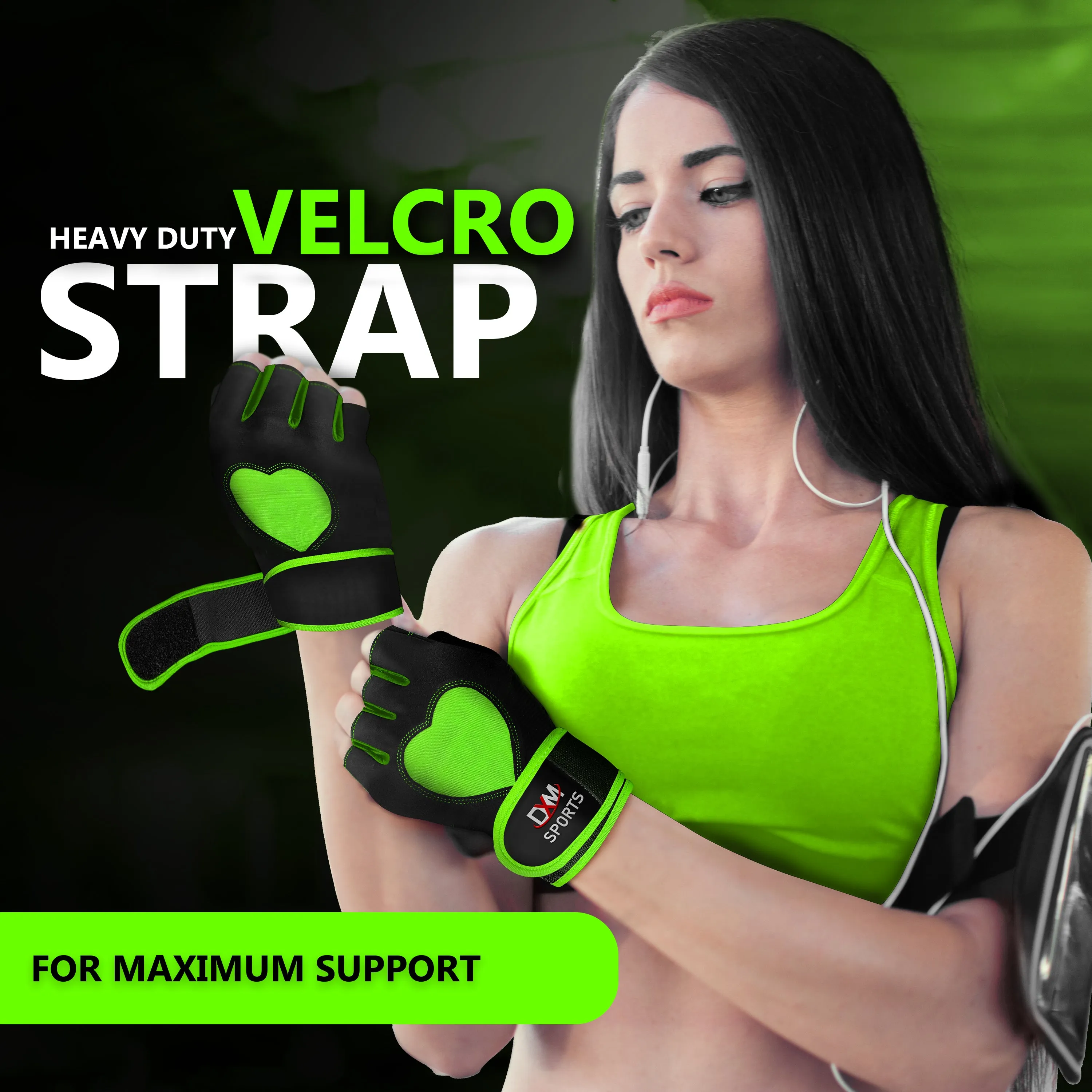 DXM Gym Workout Gloves for Women with Wrist Support
