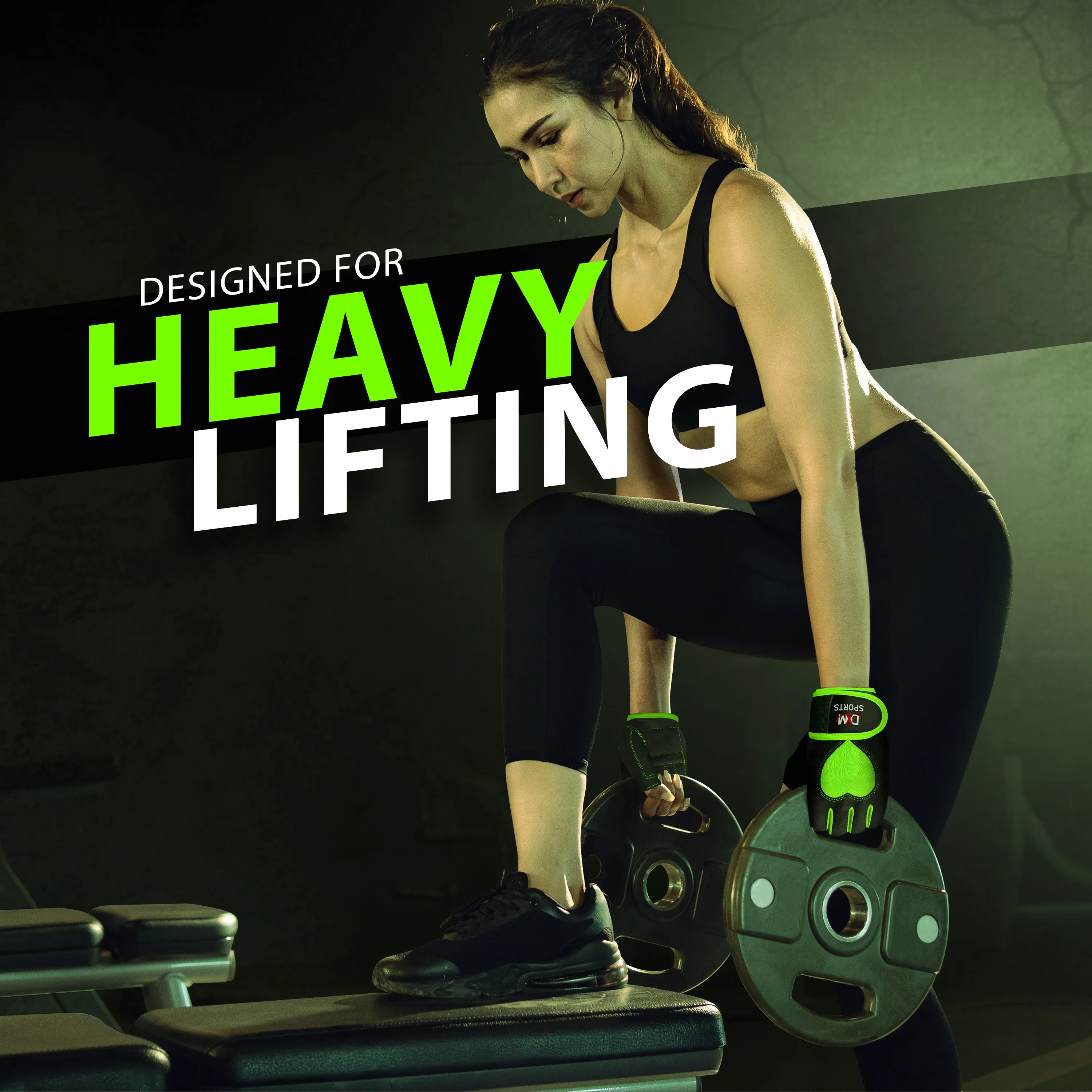 DXM Gym Workout Gloves for Women with Wrist Support