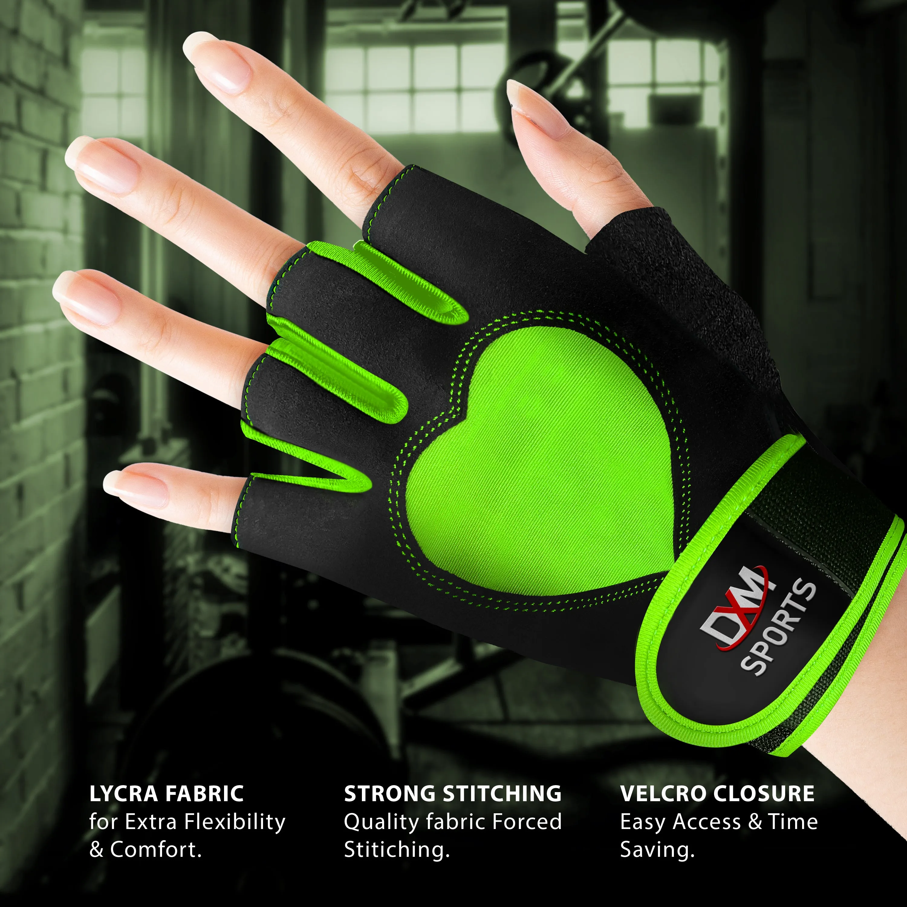 DXM Gym Workout Gloves for Women with Wrist Support