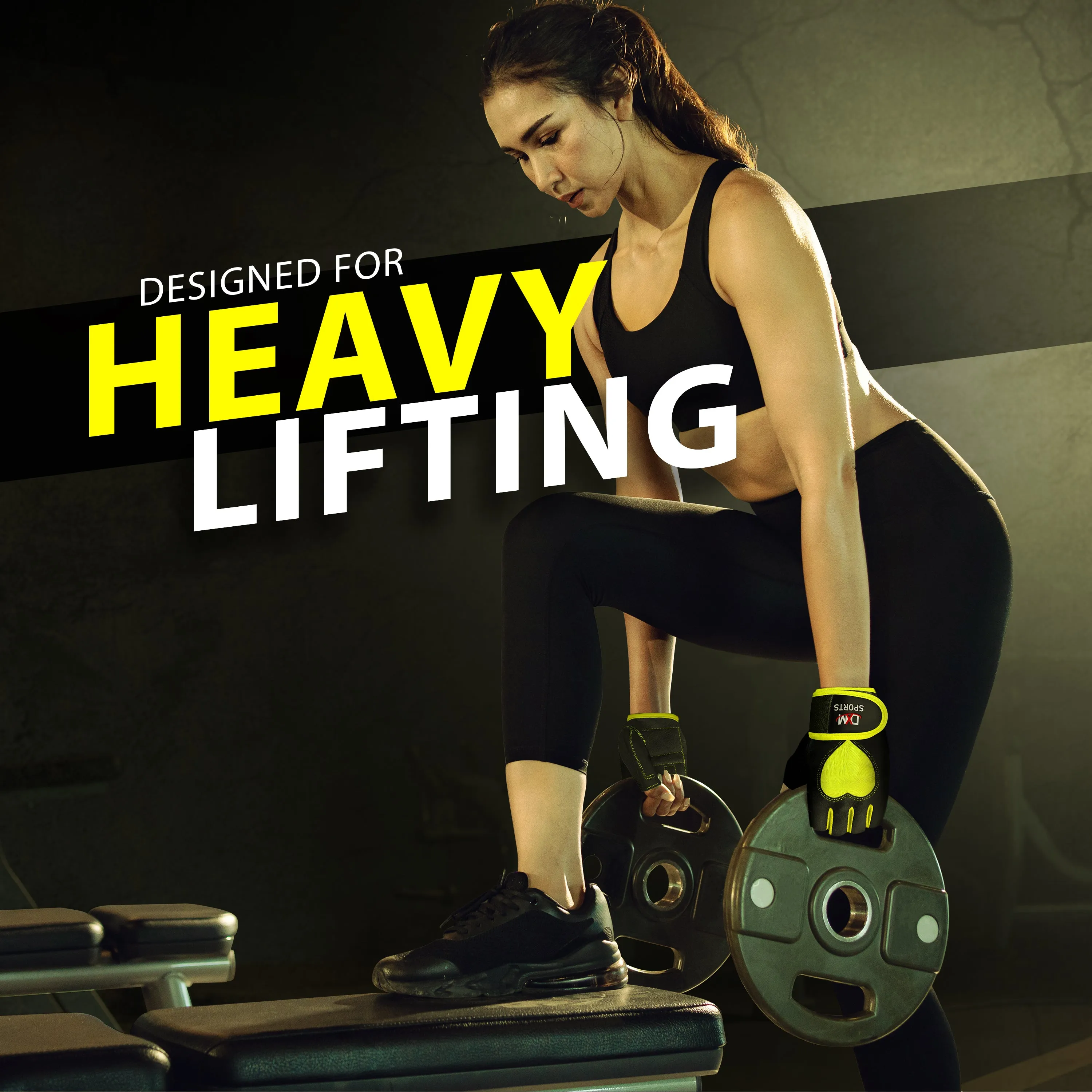 DXM Gym Workout Gloves for Women with Wrist Support