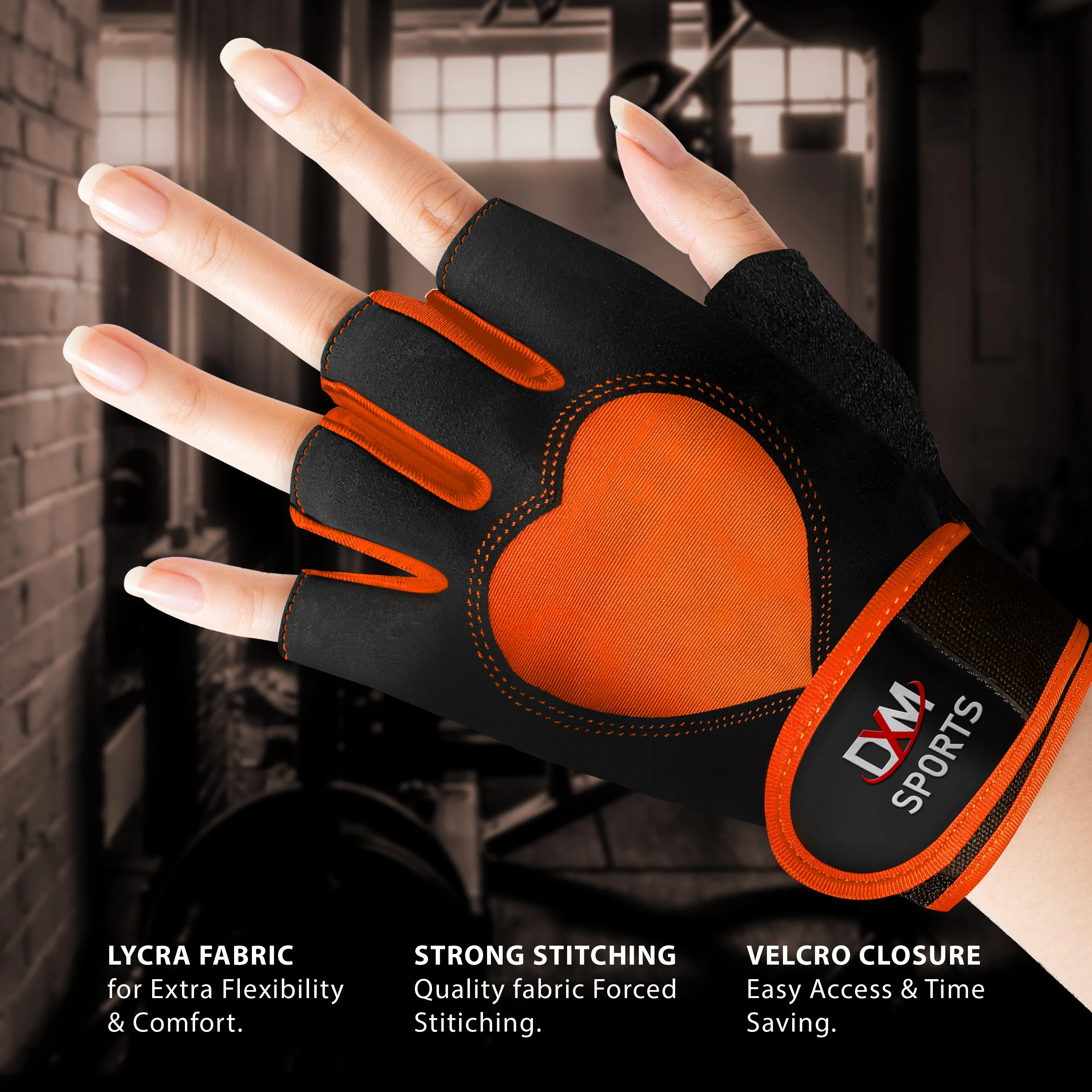 DXM Gym Workout Gloves for Women with Wrist Support