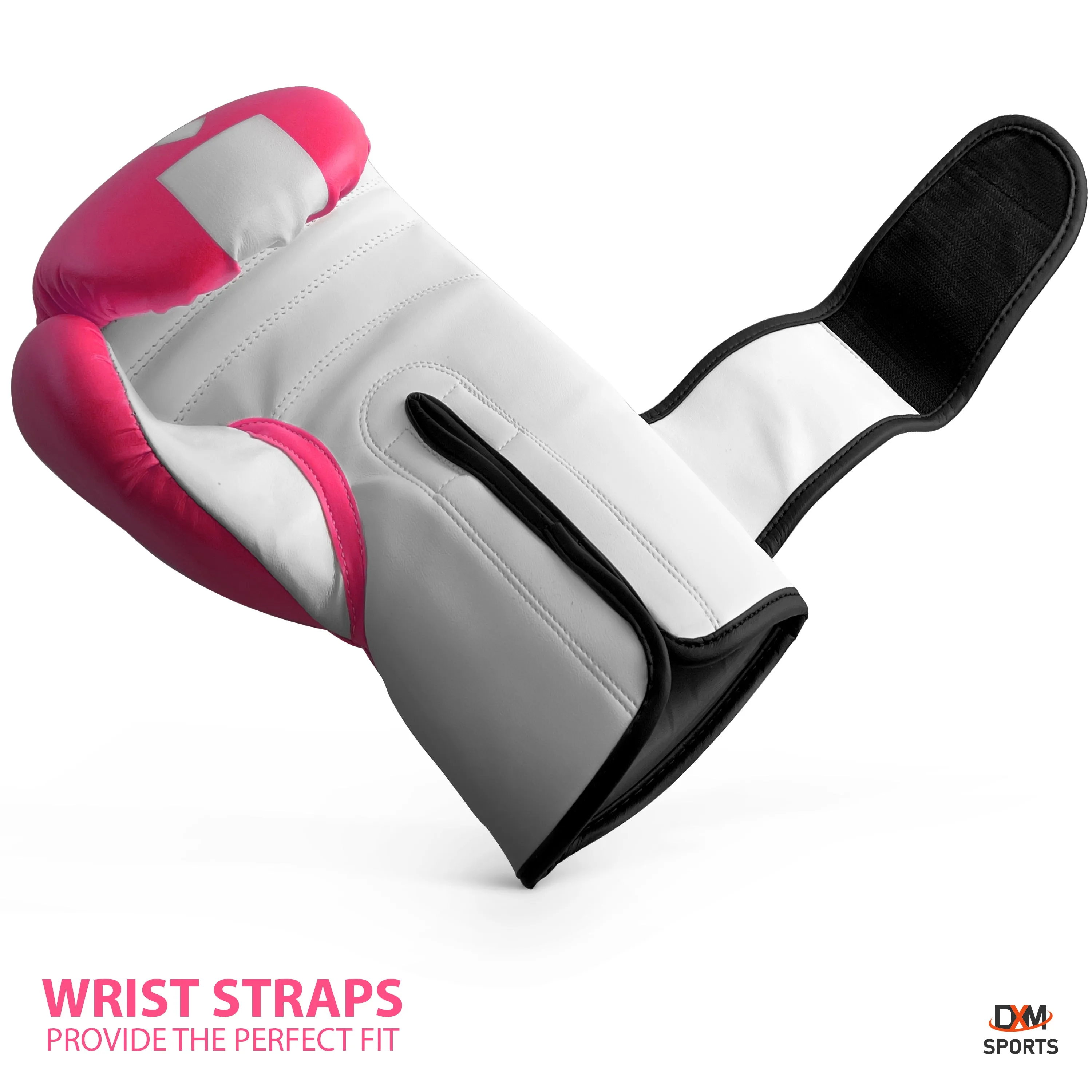 DXM Premium Boxing Gloves for Men & Women - Pink & White