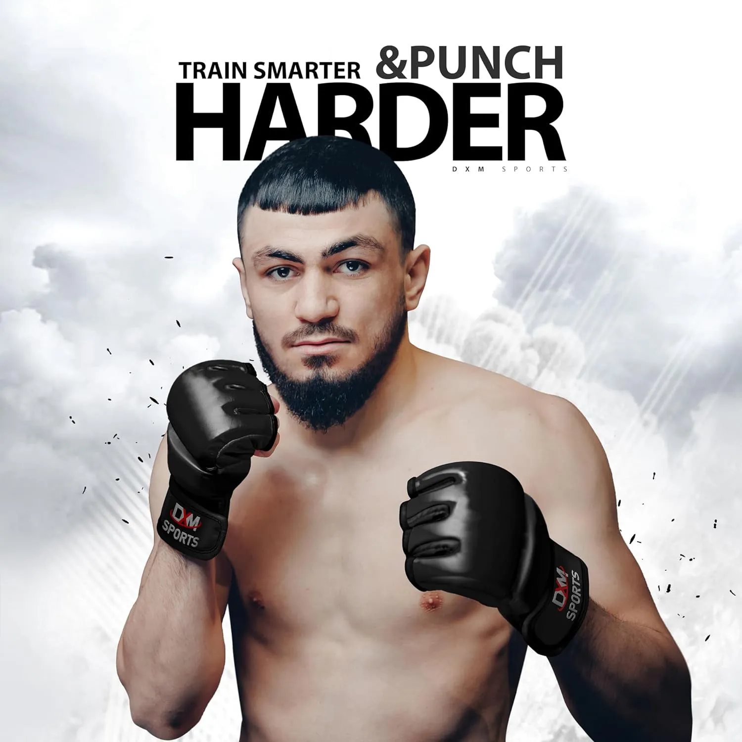 DXM Sports MMA Grappling Gloves Open Palm for Men & Women