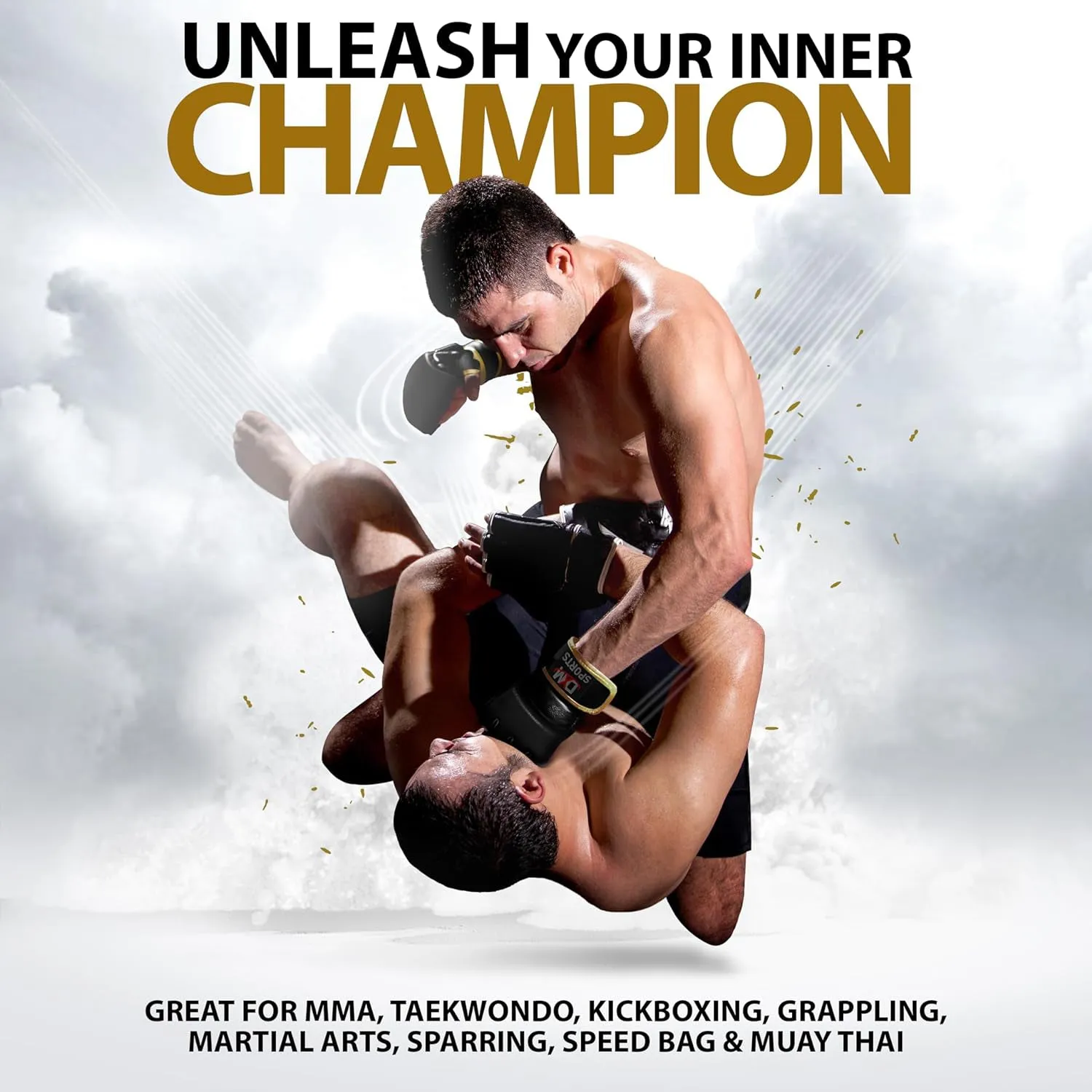 DXM Sports MMA Grappling Gloves Open Palm for Men & Women