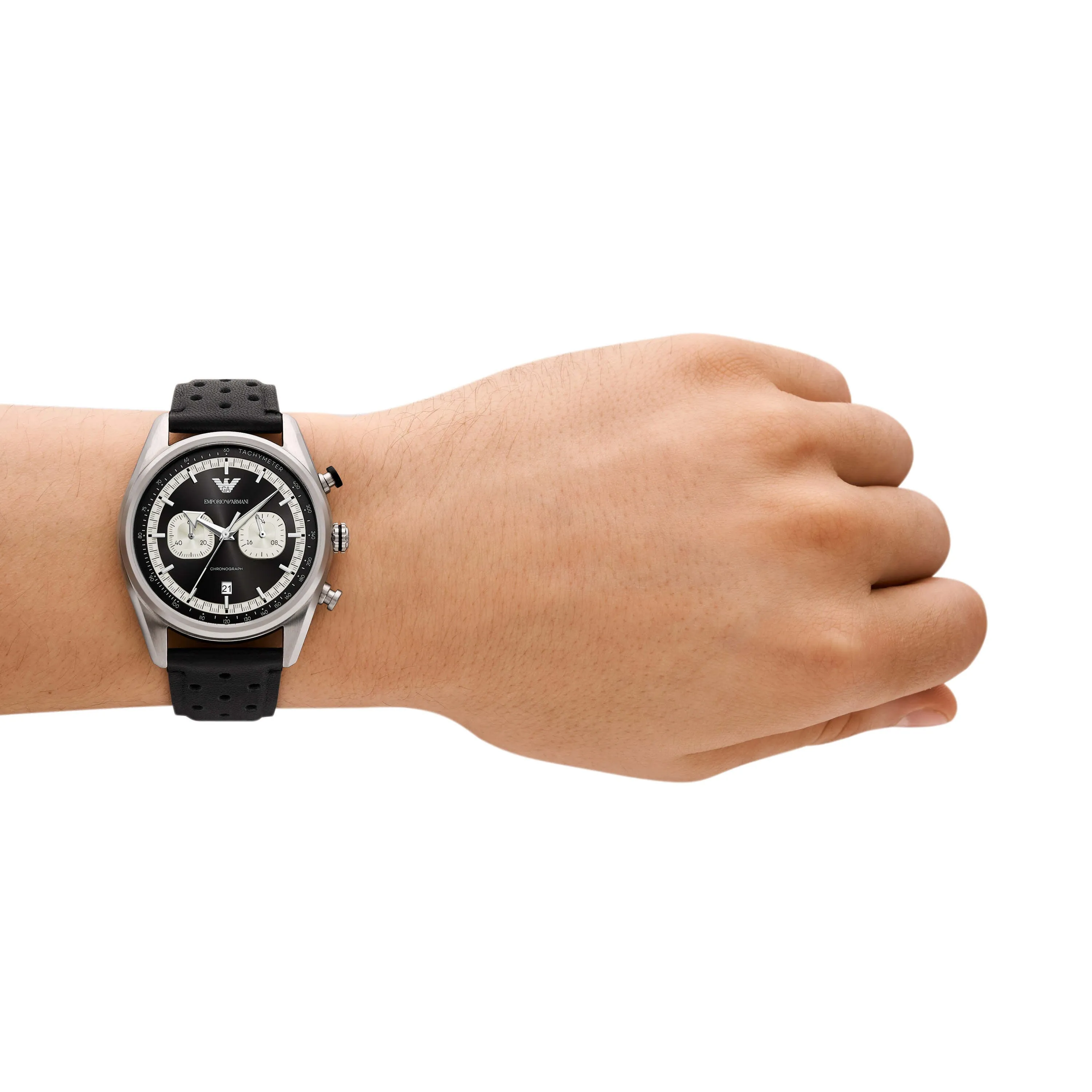 Emporio Armani Black Chronograph Watch AR11635