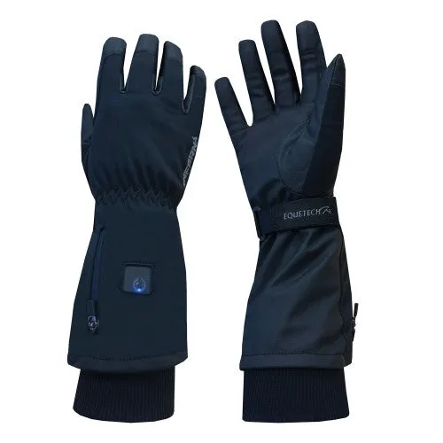Equetech Inferno Winter Heated Waterproof Gloves Black