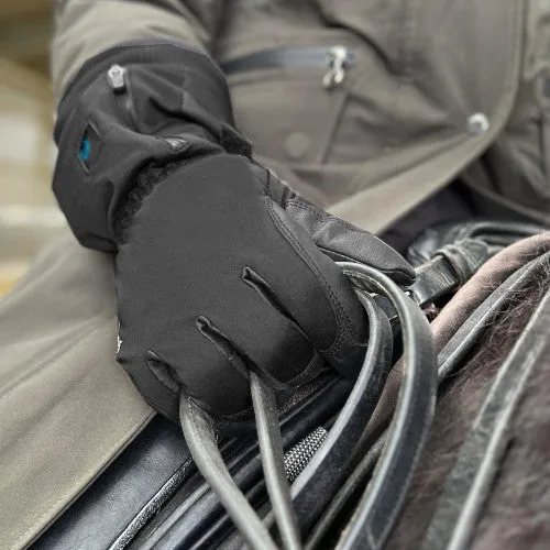 Equetech Inferno Winter Heated Waterproof Gloves Black