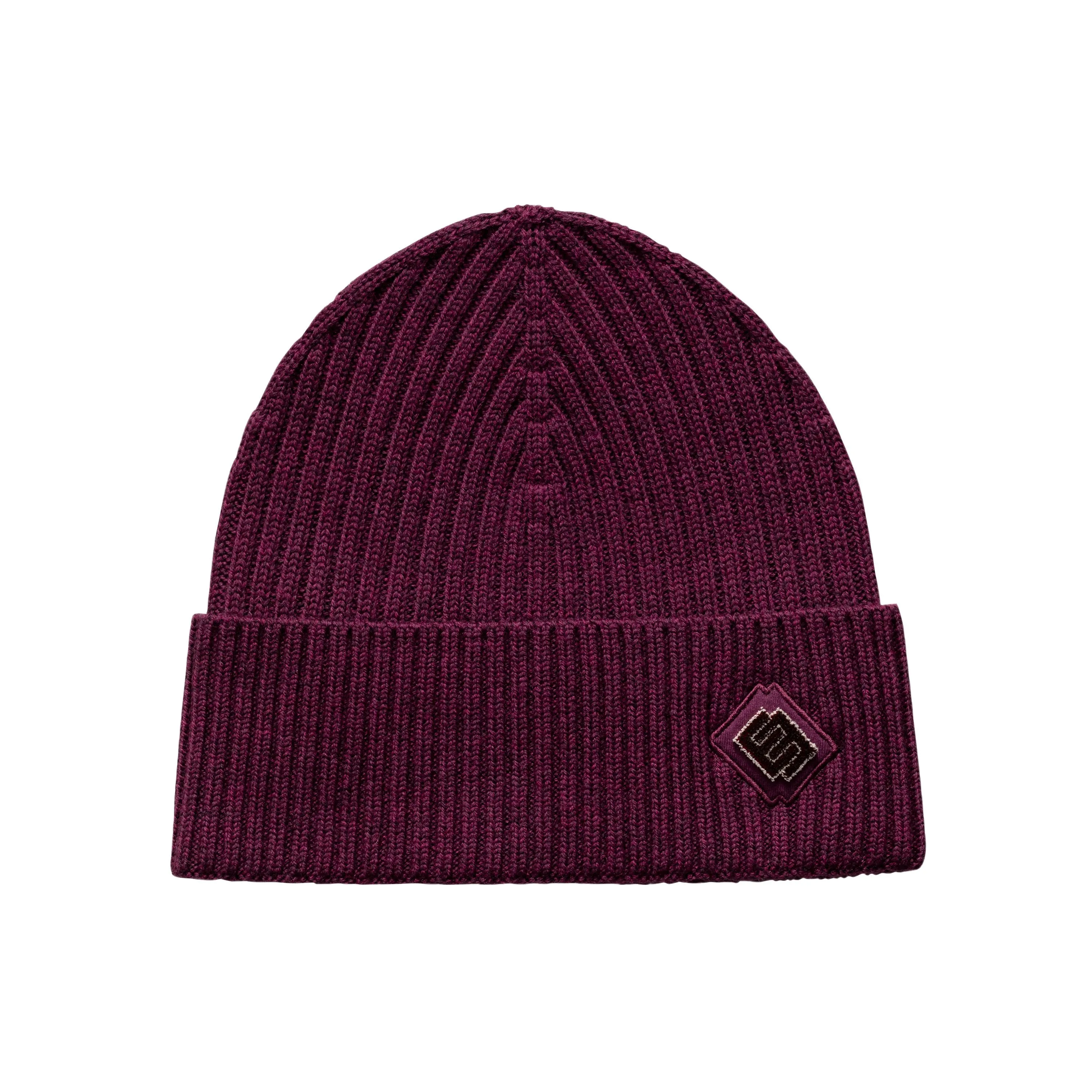 ETON - Burgundy Beanie Hat With Logo Detail A0003268476