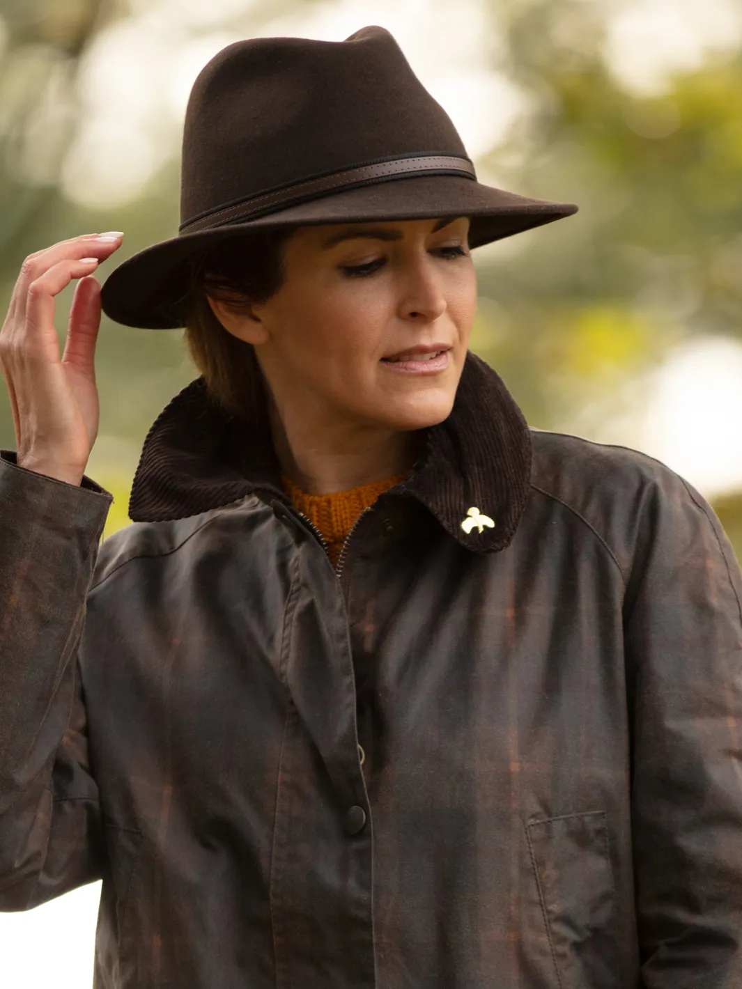 Fedora Wool Hat - Brown