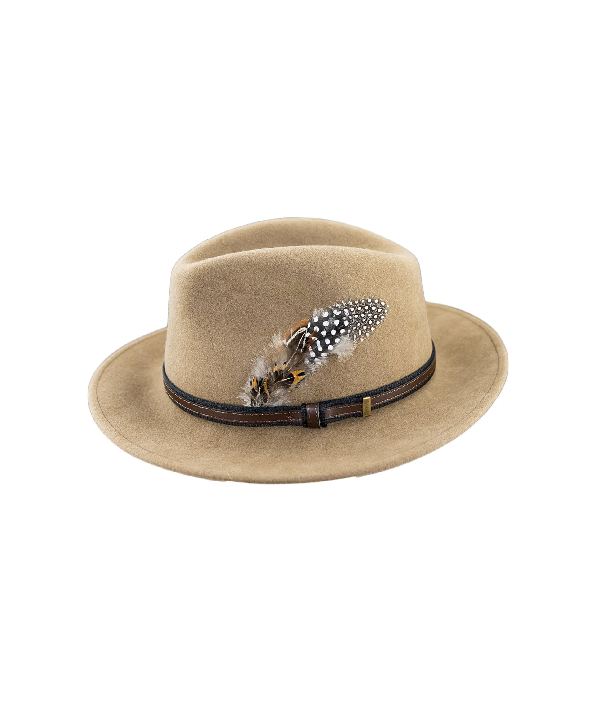Fedora Wool Hat - Camel