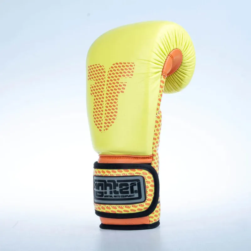 Fighter Boxing Gloves Training - yellow/orange, FBG-TRN-004