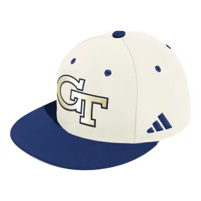 Georgia Tech Yellow Jackets Adidas Wool Cream Fitted Hat