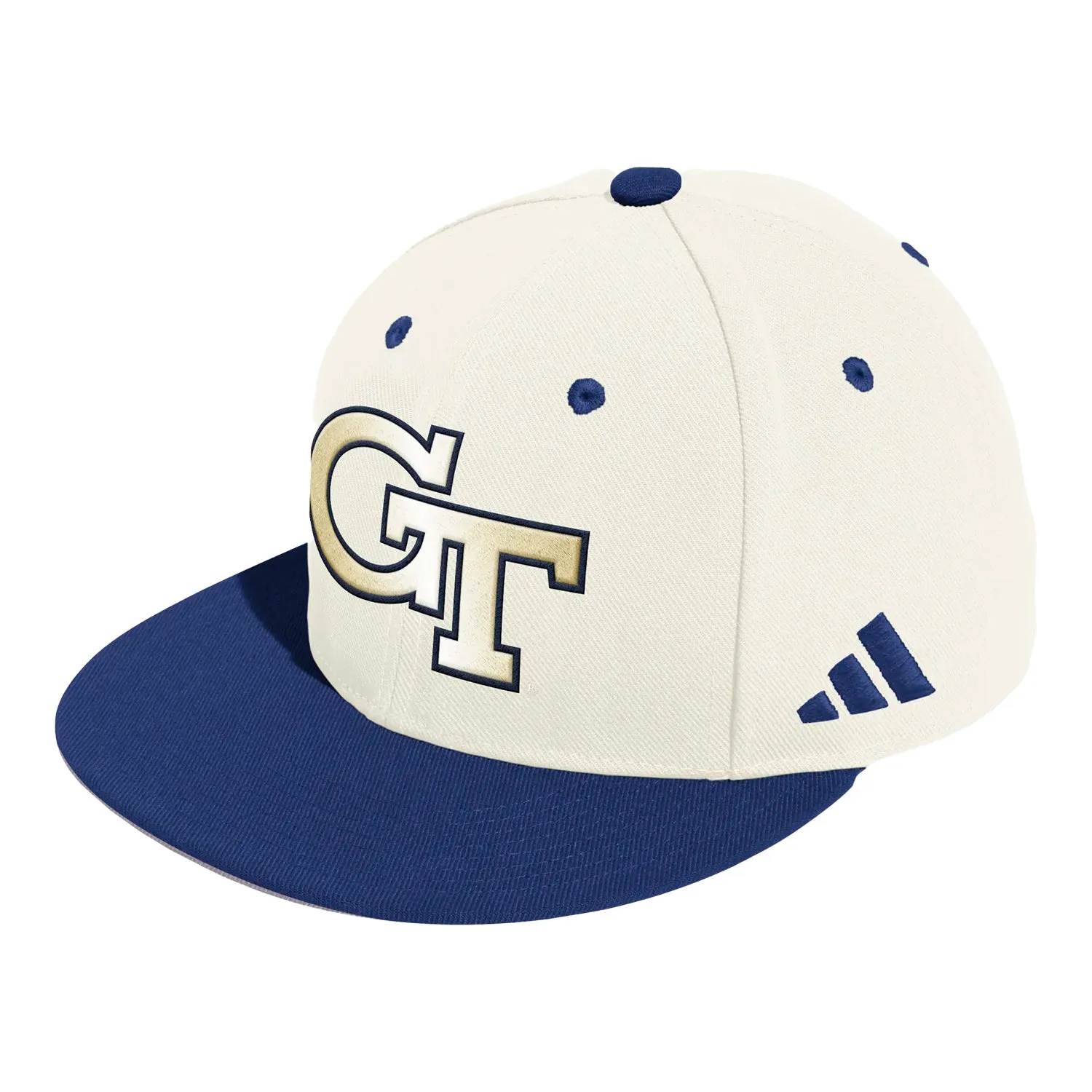 Georgia Tech Yellow Jackets Adidas Wool Cream Fitted Hat