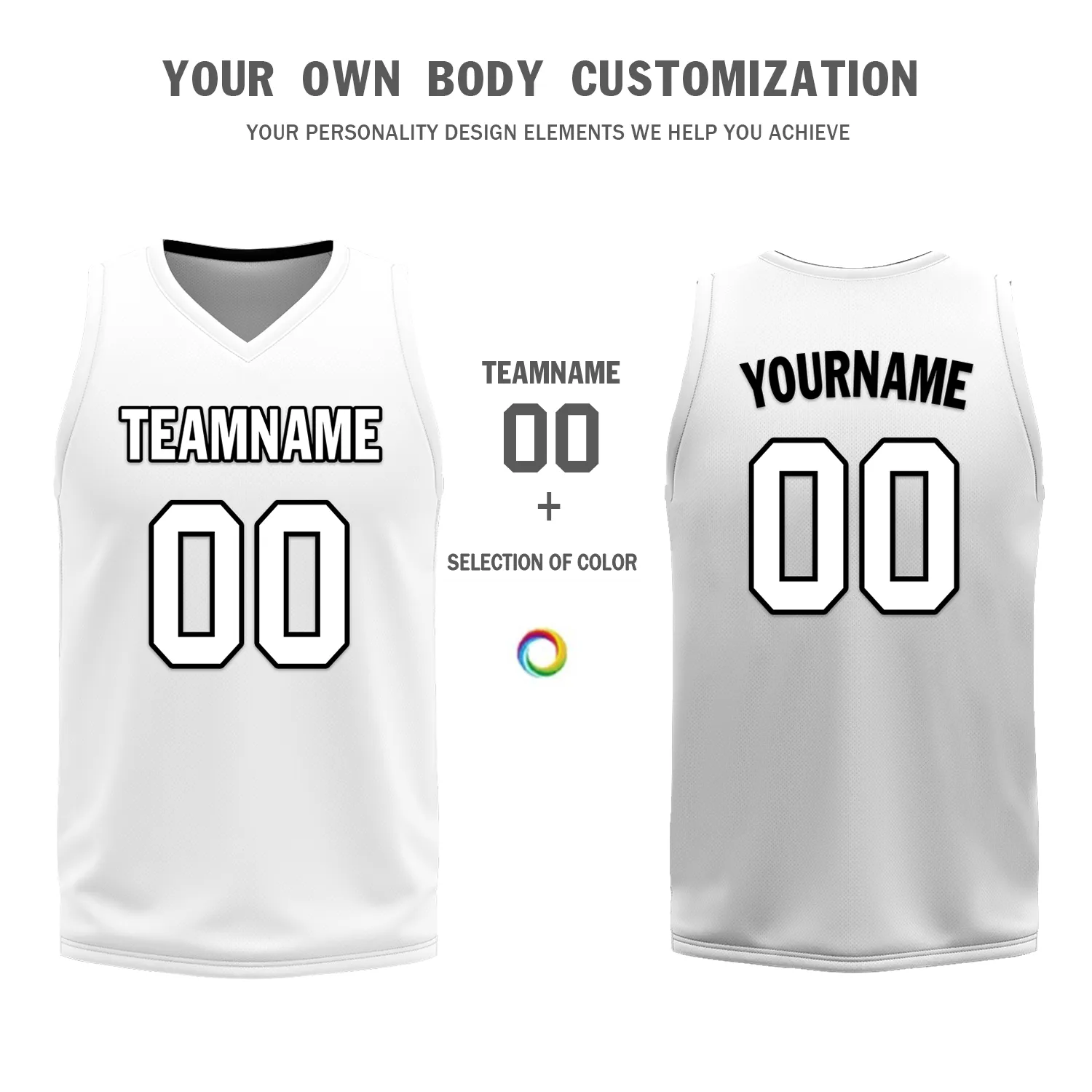Gift Ideas,Custom Black White Classic Style Reversible Basketball Uniform Personalized BBJR-D017007