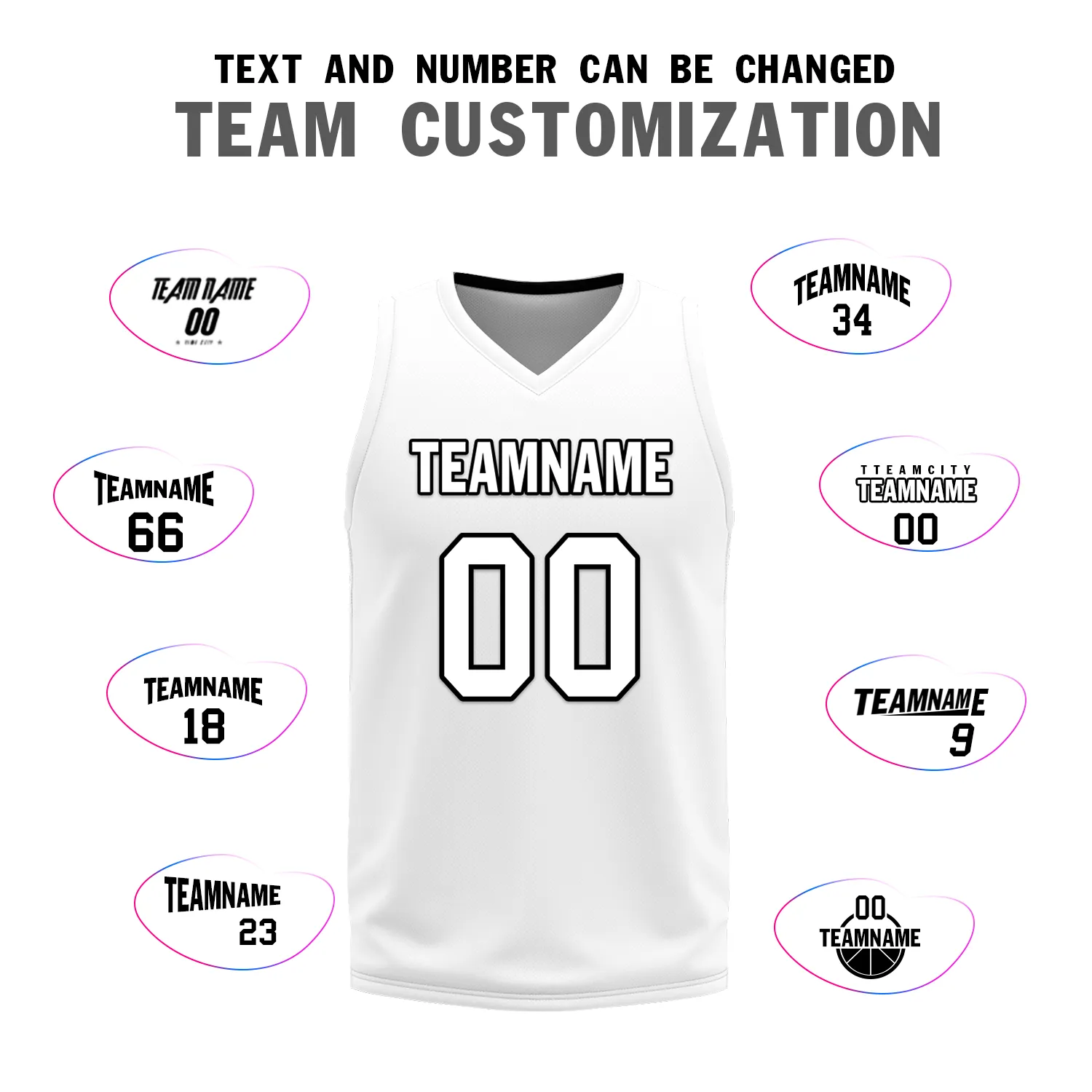Gift Ideas,Custom Black White Classic Style Reversible Basketball Uniform Personalized BBJR-D017007