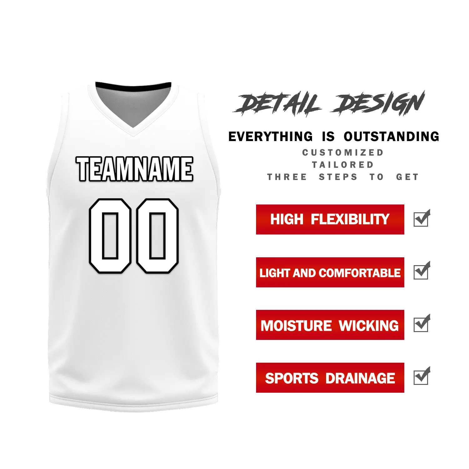 Gift Ideas,Custom Black White Classic Style Reversible Basketball Uniform Personalized BBJR-D017007