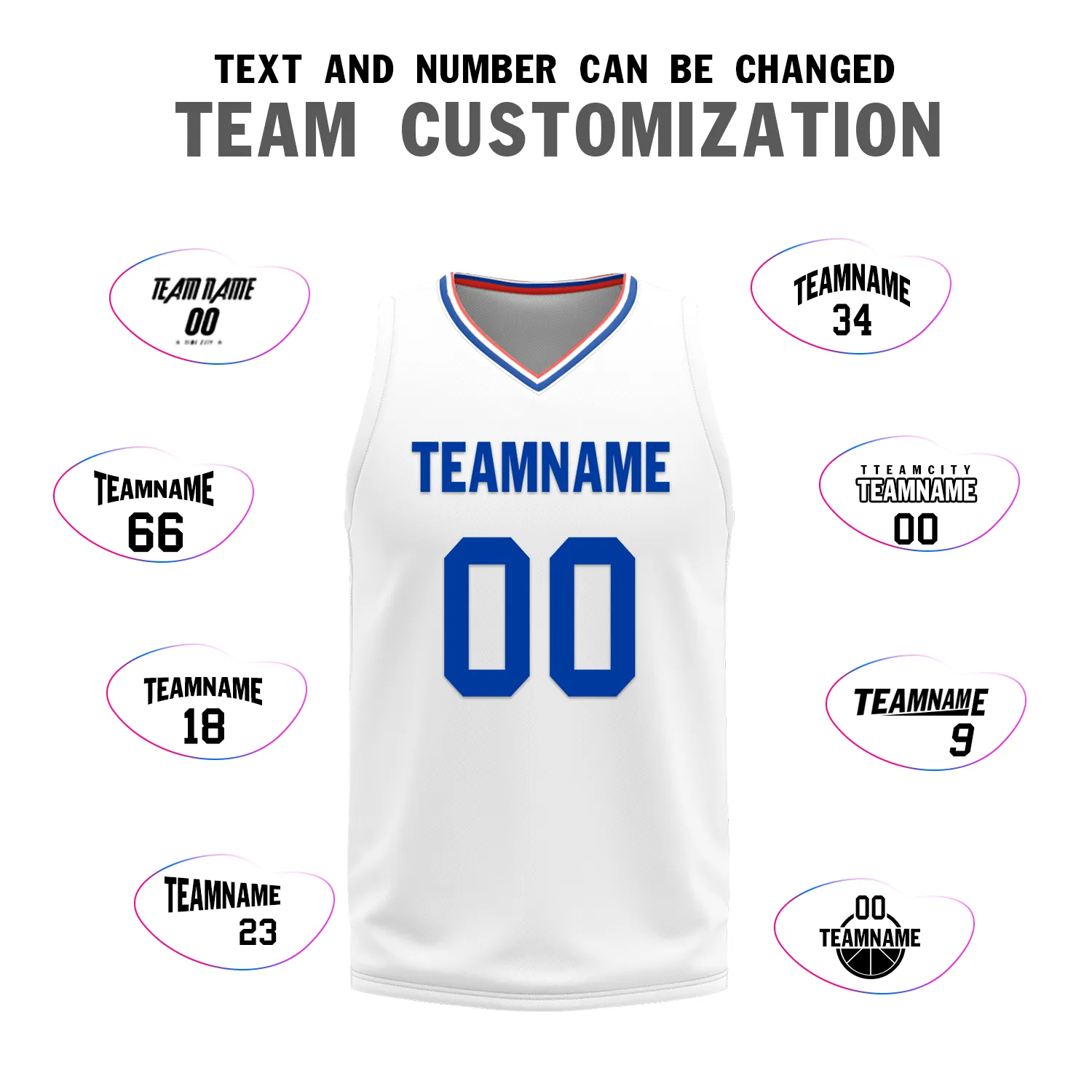 Gift Ideas,Custom Blue White Classic Style Reversible Basketball Uniform Personalized BBJR-D017031
