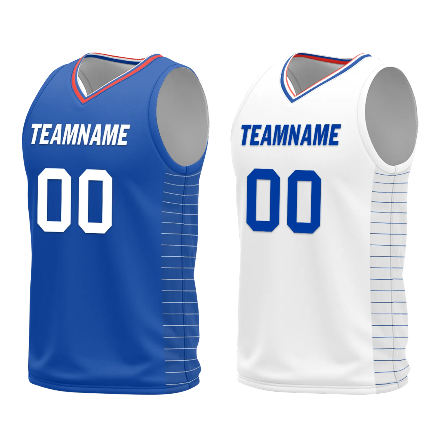 Gift Ideas,Custom Blue White Classic Style Reversible Basketball Uniform Personalized BBJR-D017031
