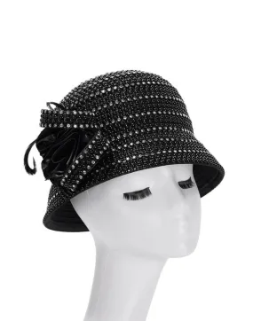 Giovanna Church Hat HR22115-Black