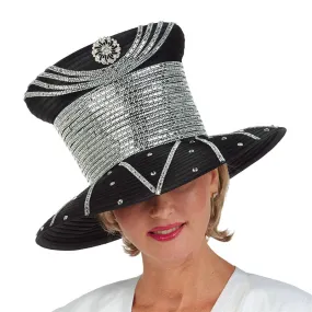 Giovanna Church Hat HR22134-Black