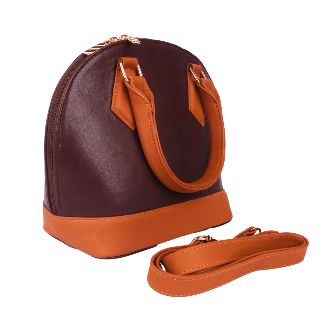 Half-Moon Cow Leather Hand Bag
