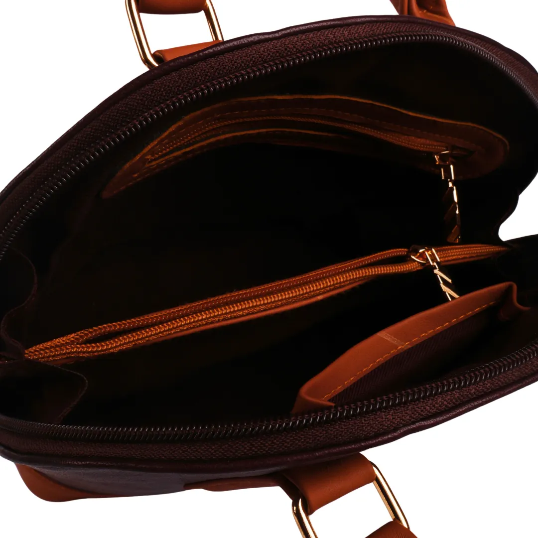 Half-Moon Cow Leather Hand Bag