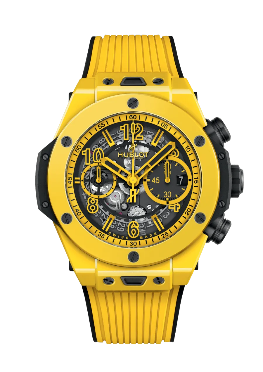 Hublot Big Bang Unico Yellow Magic Chronograph Polished Yellow Ceramic Men's Watch