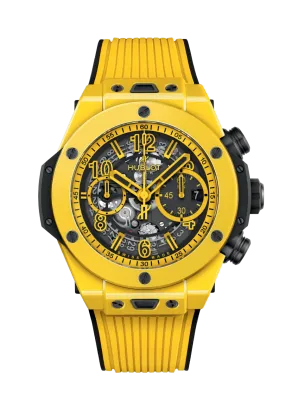 Hublot Big Bang Unico Yellow Magic Chronograph Polished Yellow Ceramic Men's Watch