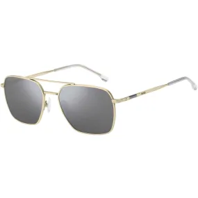 Hugo Boss Men's Sunglasses - Mirrored Lens Matte Gold Frame | BOSS 1414/S 0AOZ T4