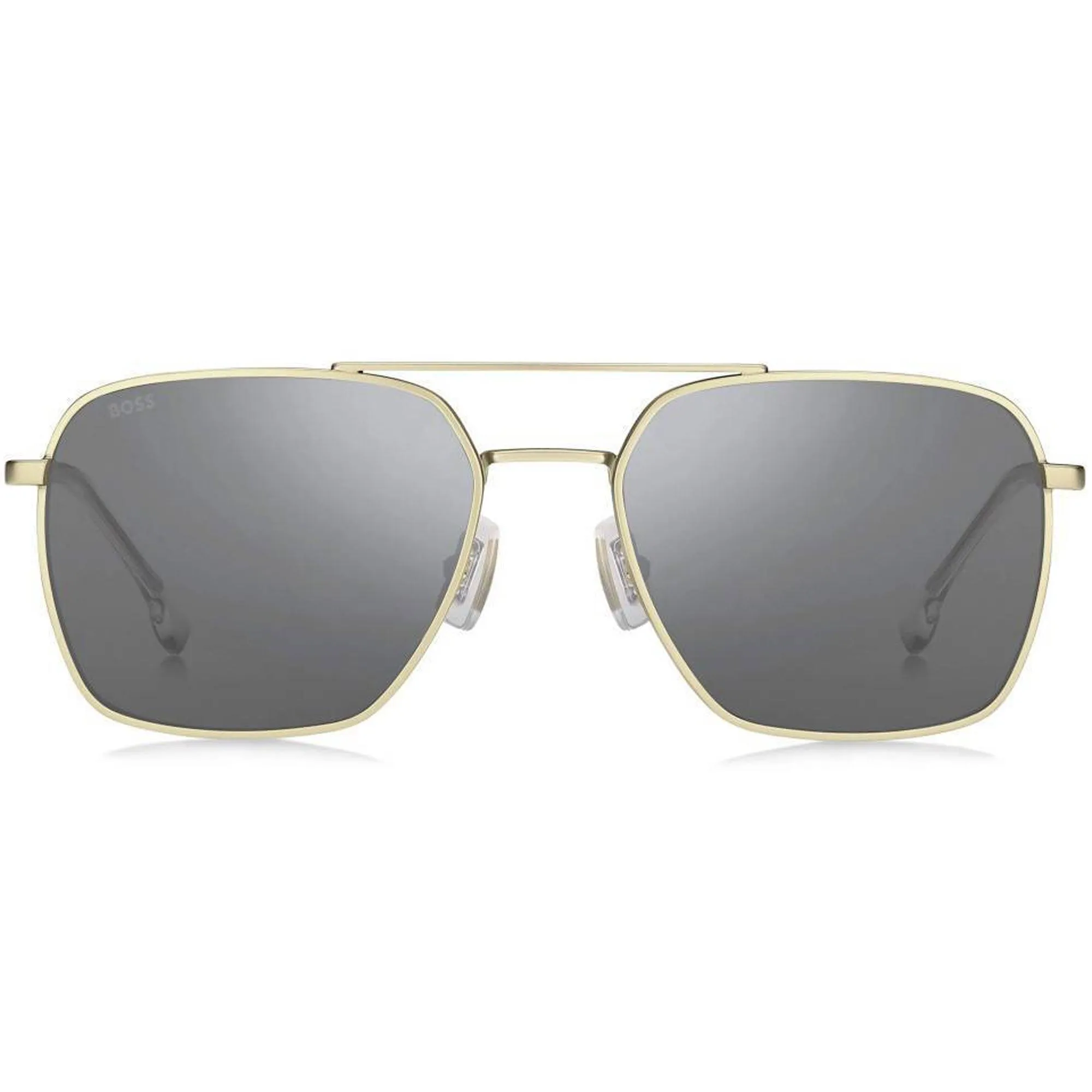 Hugo Boss Men's Sunglasses - Mirrored Lens Matte Gold Frame | BOSS 1414/S 0AOZ T4