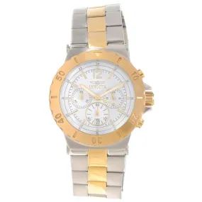 Invicta 14855 Women's Specialty Chrono White Dial Two Tone Steel Bracelet Watch