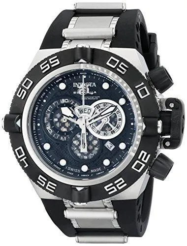 Invicta 6564 Men's Subaqua NOMA Rubber Strap Black Dial Chronograph Watch