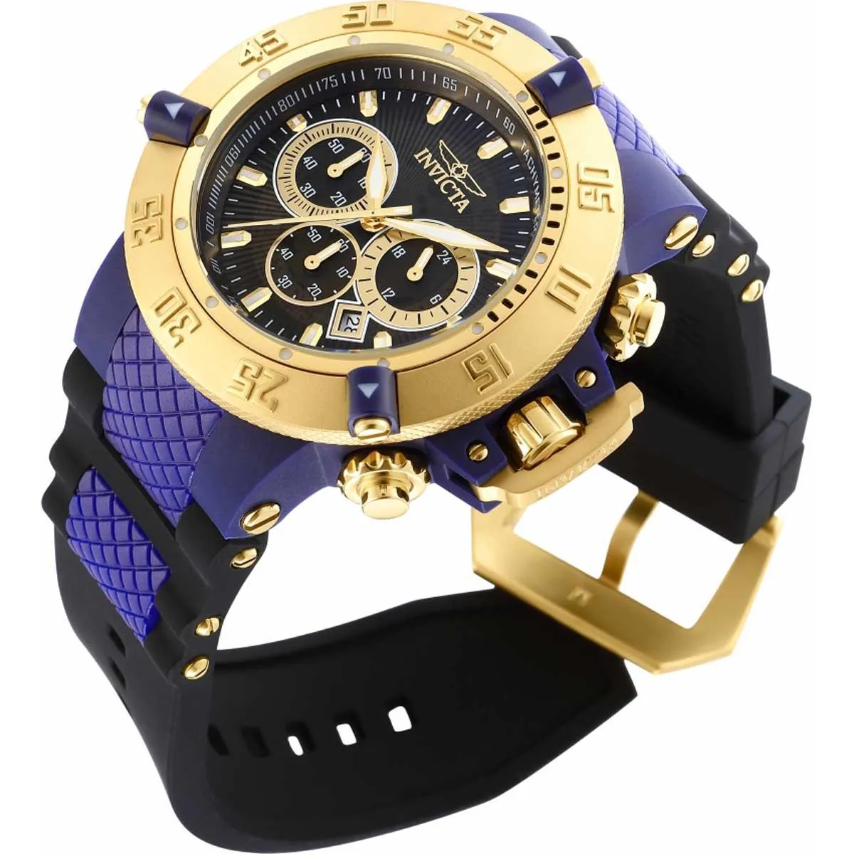 Invicta Men's Chrono Watch - Subaqua Noma III Blue Silicone and Plastic Strap | 39004