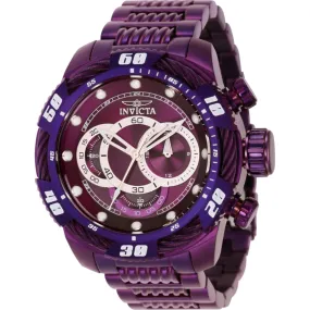 Invicta Men's Watch - Speedway Chronograph Purple and Silver Dial Bracelet | 40773