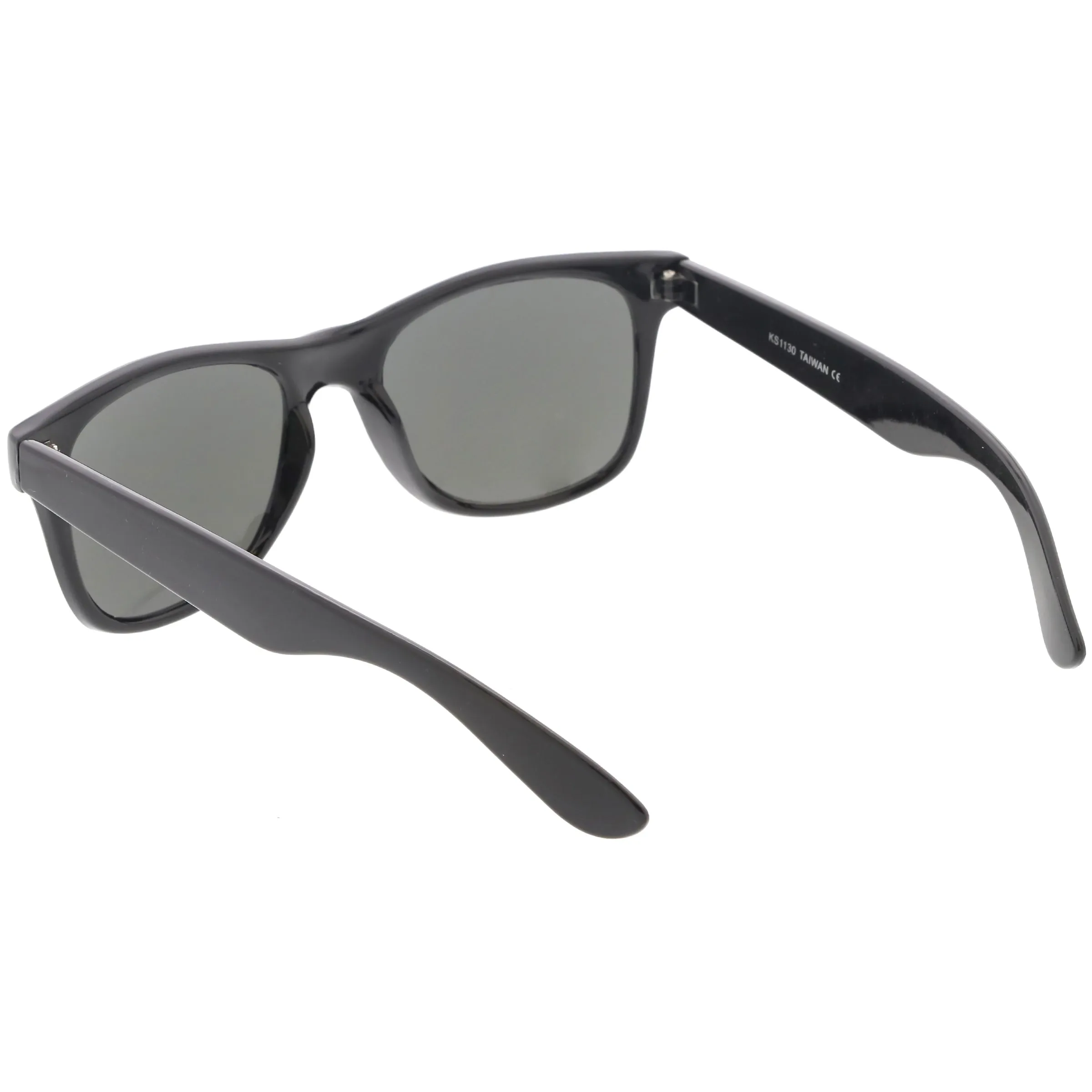 Large Classic Horned Rim Mirrored Lens Sunglasses C769