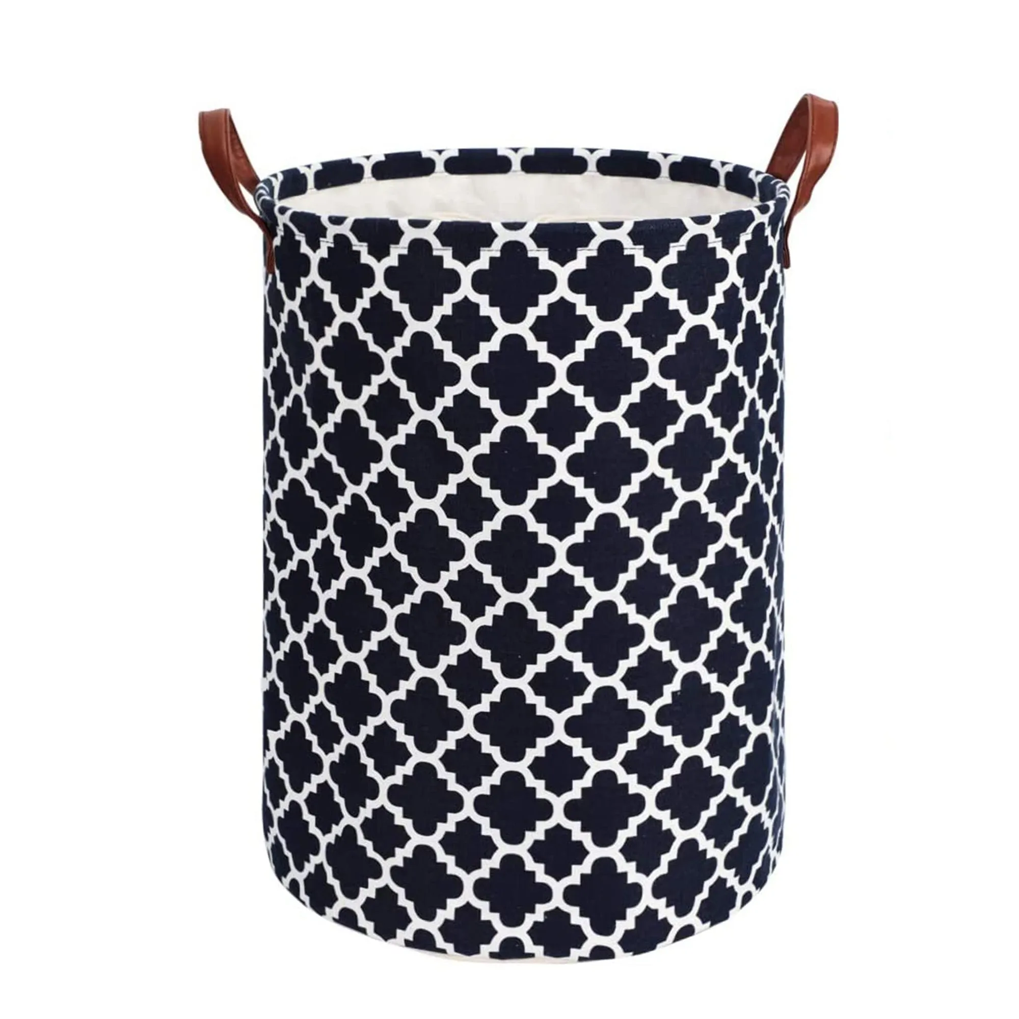 Laundry Basket with Handle-Black Diamond