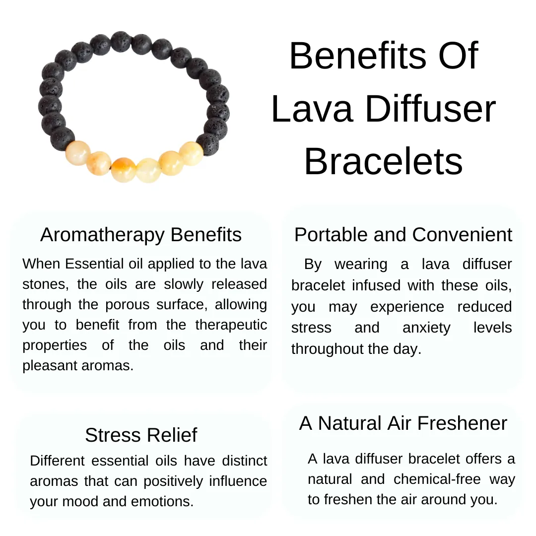Lava Diffuser Bracelet, Lava with Rose Quartz Beads Diffuser Jewelry, Aromatherapy, Essential Oil Bracelet, Spiritual Gift, Yoga Gift for Her,