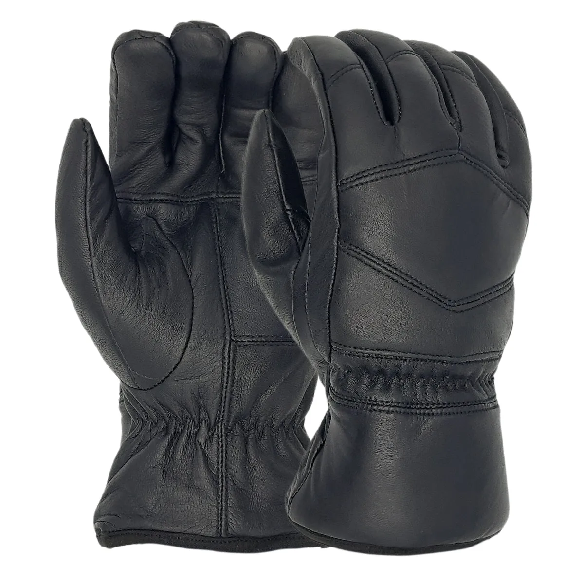 Mens Warm Winter Cold Weather Glove Leather Motorcycle Gloves Thermal Linning