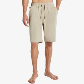 Men's Workout Cotton Shorts 11'' Long Gym Athletic Knit Shorts