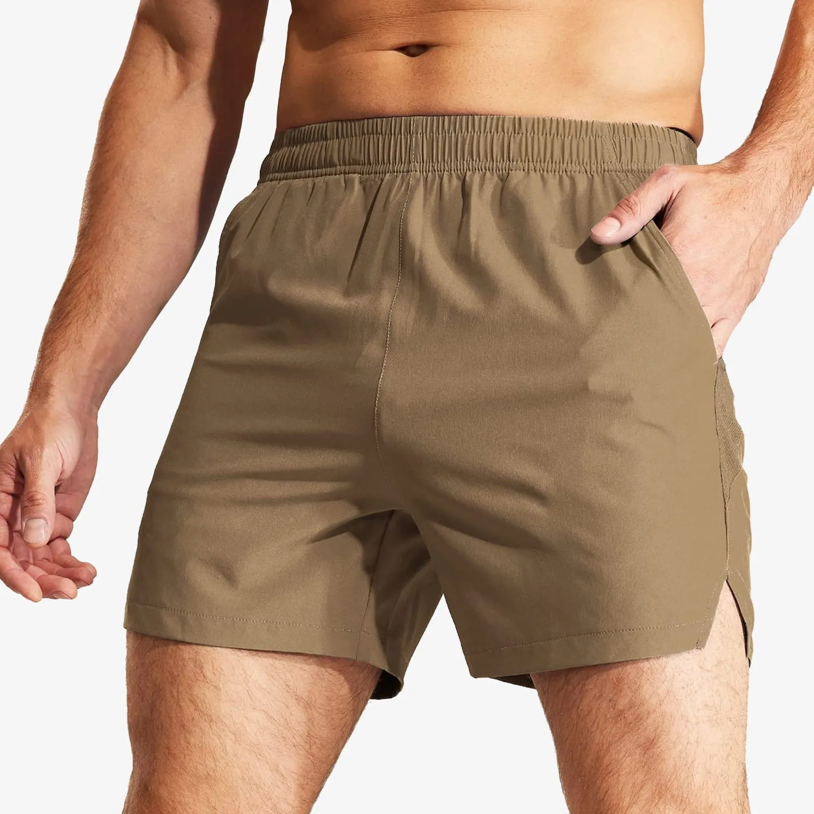 Men's Workout Shorts 5 Inches Running Shorts with Pockets
