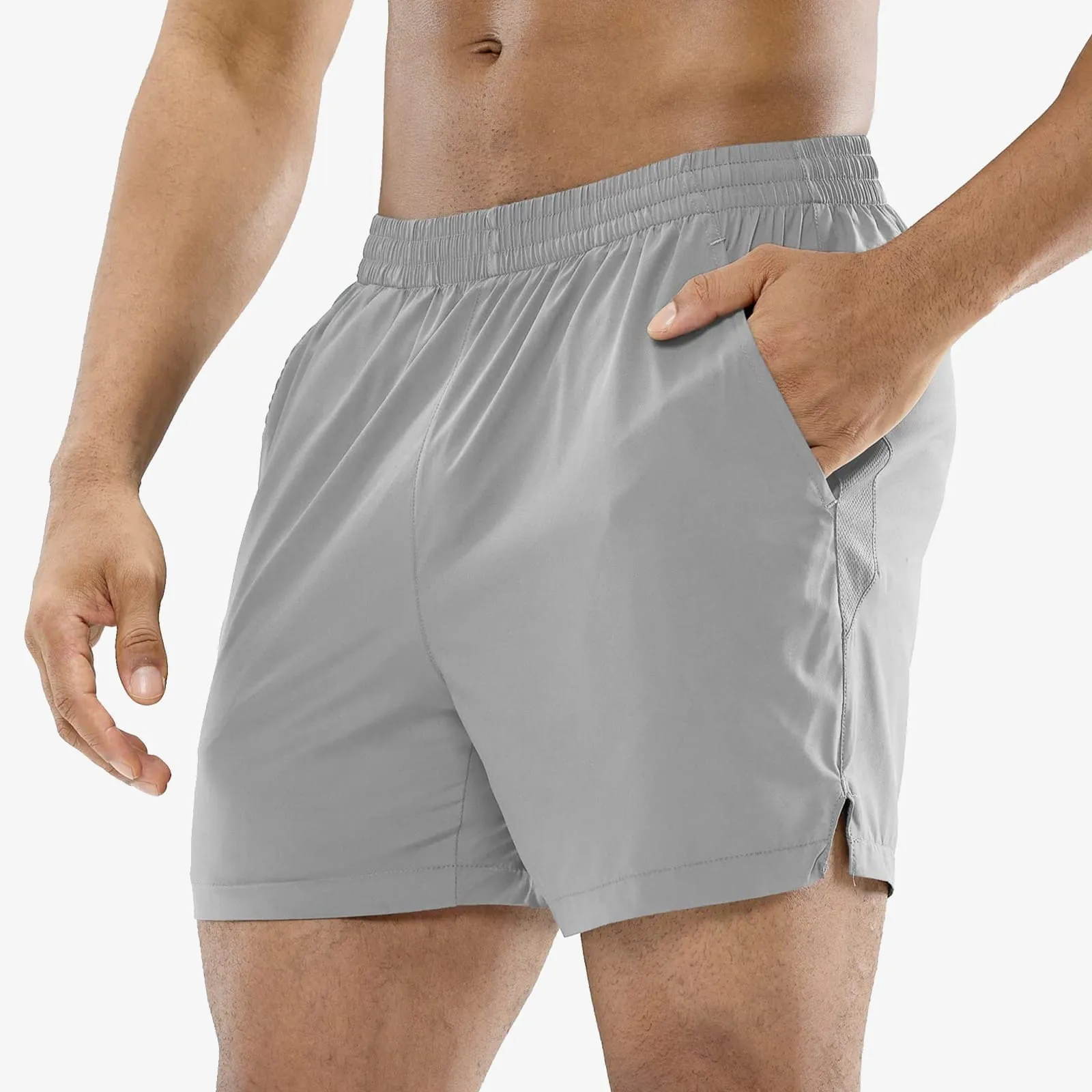 Men's Workout Shorts 5 Inches Running Shorts with Pockets