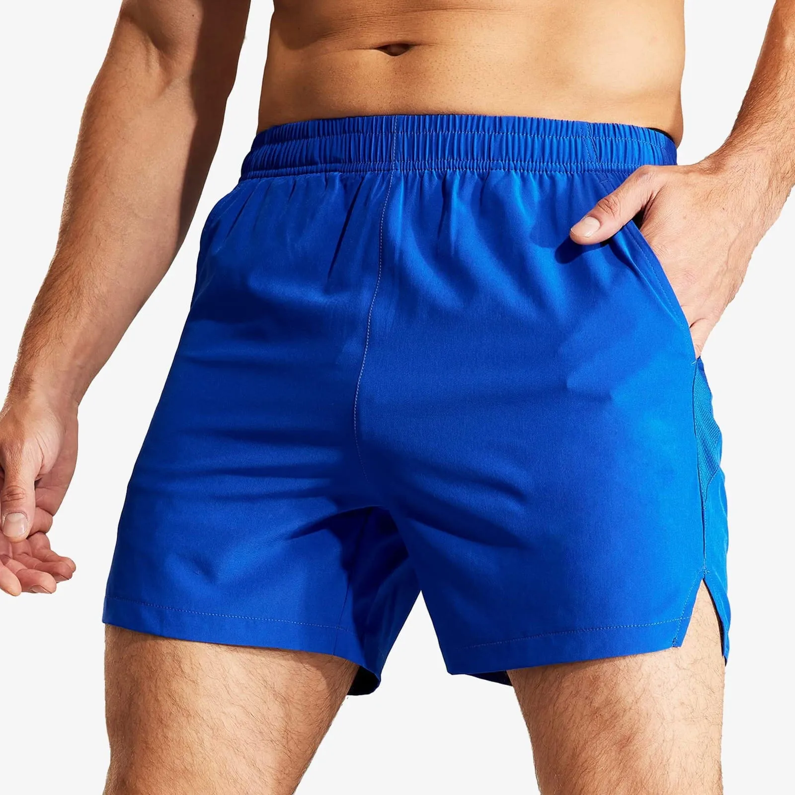 Men's Workout Shorts 5 Inches Running Shorts with Pockets