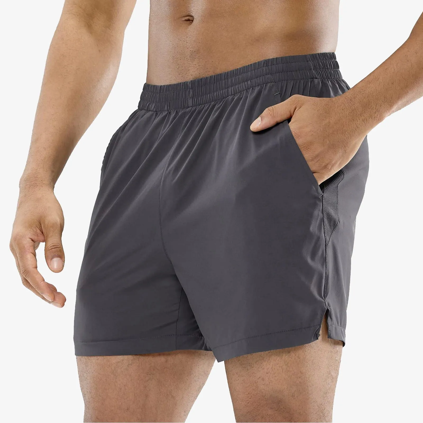 Men's Workout Shorts 5 Inches Running Shorts with Pockets